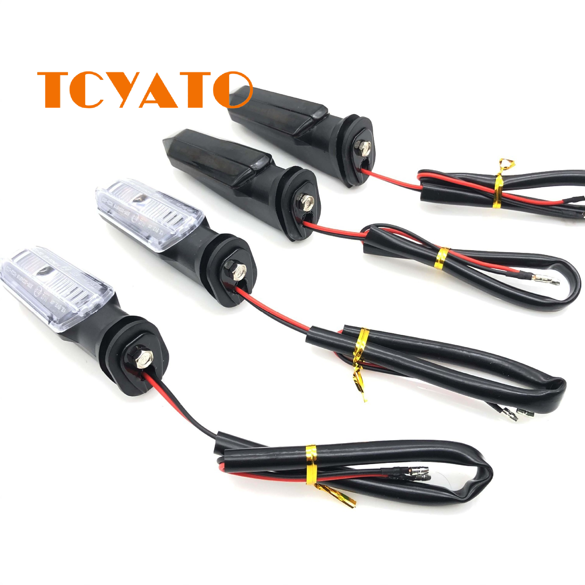 TCYATO ไฟหน้ารถจักรยานยนต์ไฟเลี้ยว LED สําหรับ Kawasaki Z250 อะไหล่ Ayoto Eyeline Ilaw Sa มอเตอร์