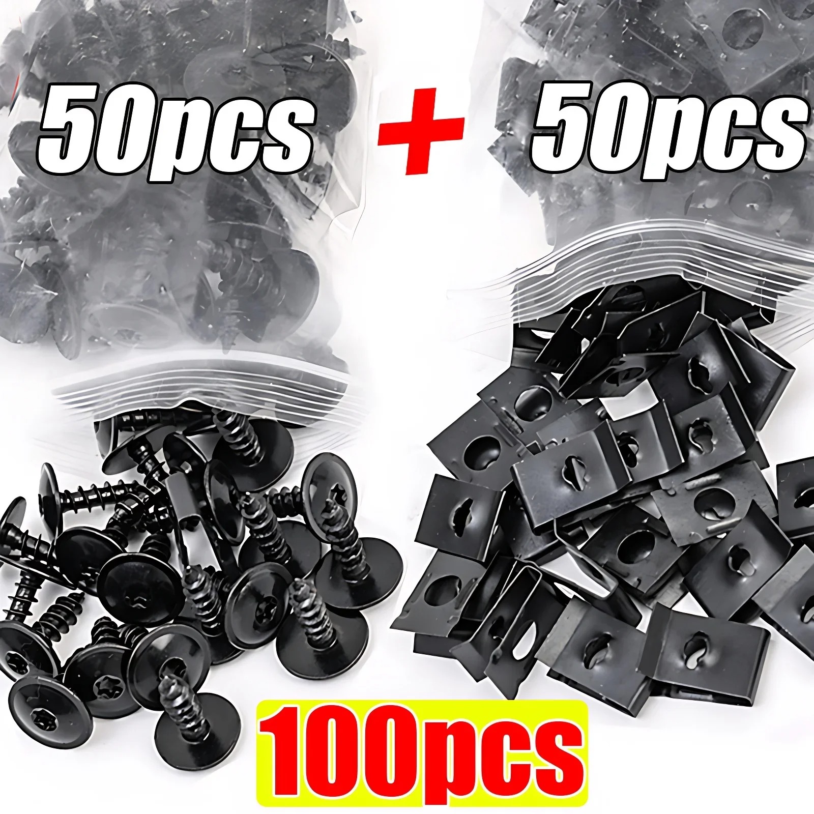 สกรูเจาะตัวเองสําหรับรถยนต์, ชิ้นส่วนโลหะ, แผ่นยึดตัวถังรูปตัวยู, คลิปยึดบังโคลน, สกรูยึดรถ - รูปที่ 4