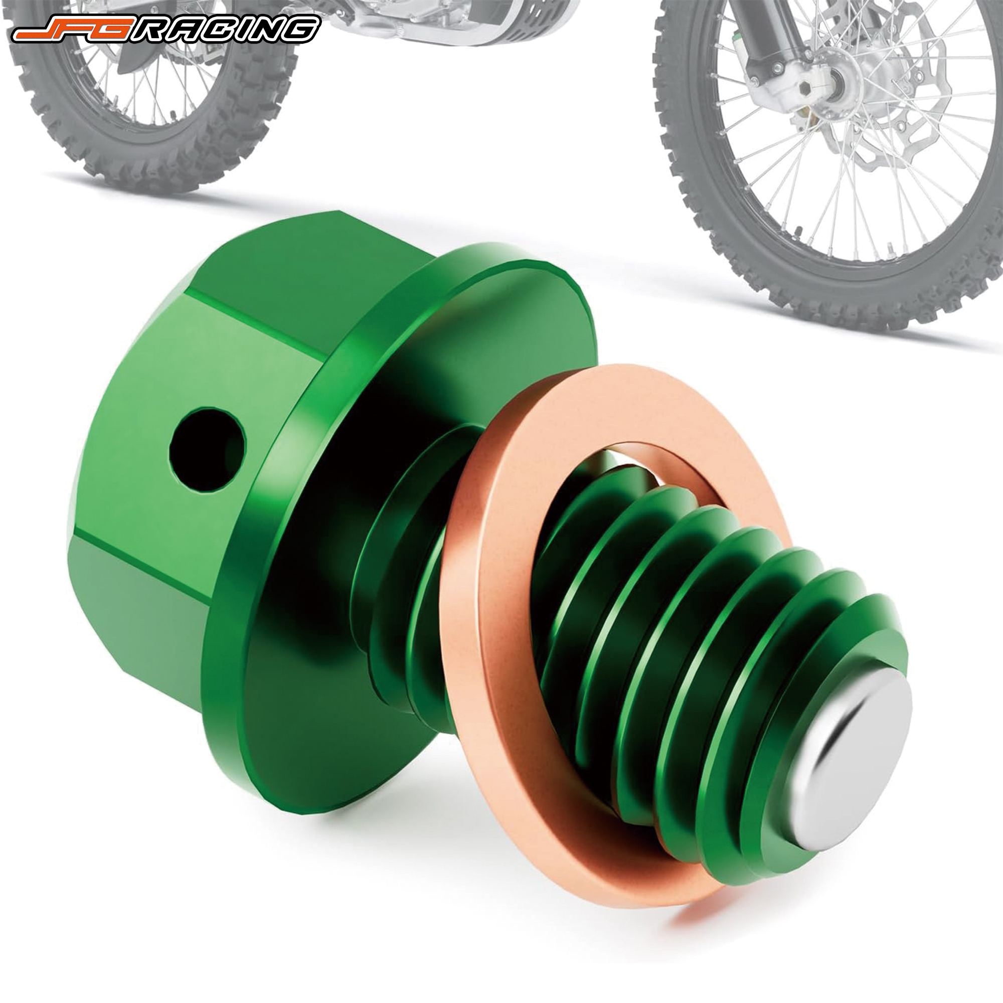 ปลั๊กถ่ายน้ํามันเครื่องเครื่องยนต์ CNC สําหรับรุ่น KX65 KX85 KX100 KX125 KX250 KX500 KX250F KX450F K