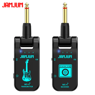 ระบบกีตาร์ไร้สาย WS-4 8 ช่อง ย่านความถี่ 2.4GHz เครื่องส่งและเครื่องรับแบบชาร์จใหม่ได้ สําหรับเบส ขายดีมาก