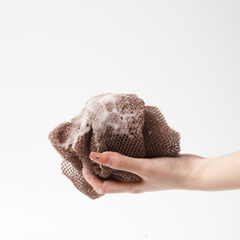 แอฟริกันสุทธิเจลอาบน้ําร่างกายยาวขัดผิวเจลอาบน้ําอาบน้ําขัดกลับผ้าพันคอฟองแถบอาบน้ําขัดกลับ - รูปที่ 4