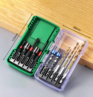 หลายชุด 10 ชิ้น Hex Handle เจาะซ็อกเก็ต Combo อุปกรณ์เครื่องมือไฟฟ้าแบบพกพา