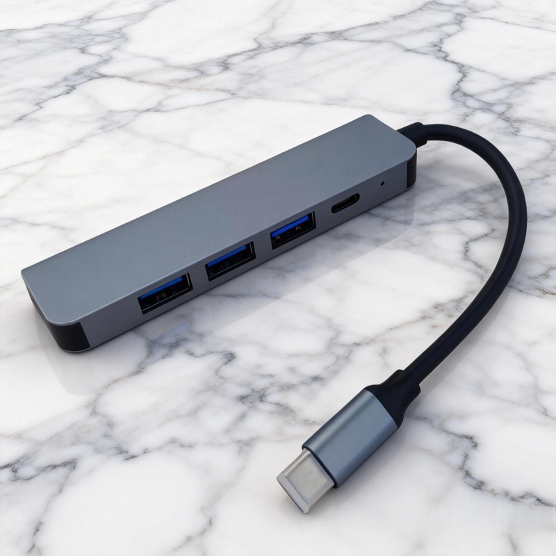 Multi-functional 5-in-1 พอร์ต Splitter Type-C ถึงอะแดปเตอร์ที่รองรับ HDMI USB C Hub USB PD ชาร์จสําหรับ Macbook Converter,