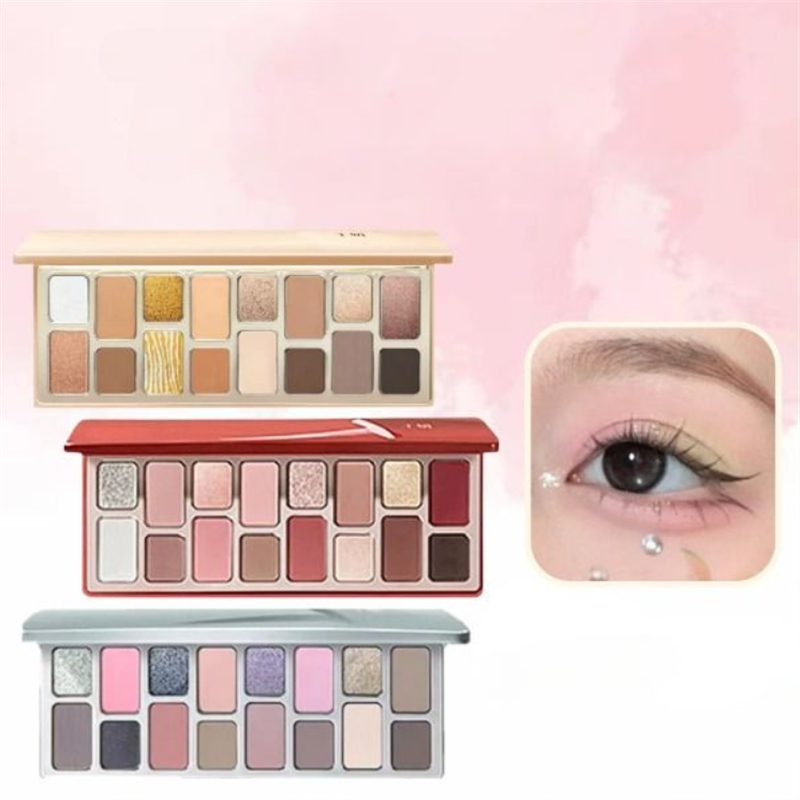 DIKALU 16-สี โทนผิวอิ่มเอิบ อายแชโดว์ - โทนเอิร์ธ, สโมคกี้, กลิตเตอร์, แมตต์, คาเมเลียน, ติดทนนาน