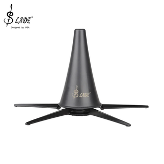 ขาตั้งคลาริเน็ตพกพา SLADE สีดํา พับเก็บได้ โลหะ ที่วางเครื่อ…