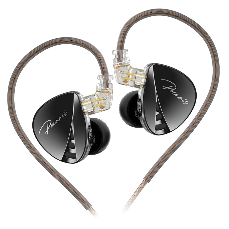CCA Polaris หูฟังอินเอียร์แบบไฮไฟสเตอริโอ IEM แบบมีสาย ไดร์ฟเวอร์ไดนามิกคู่ 4 โหมดปรับจูน ถอดสายได้ 