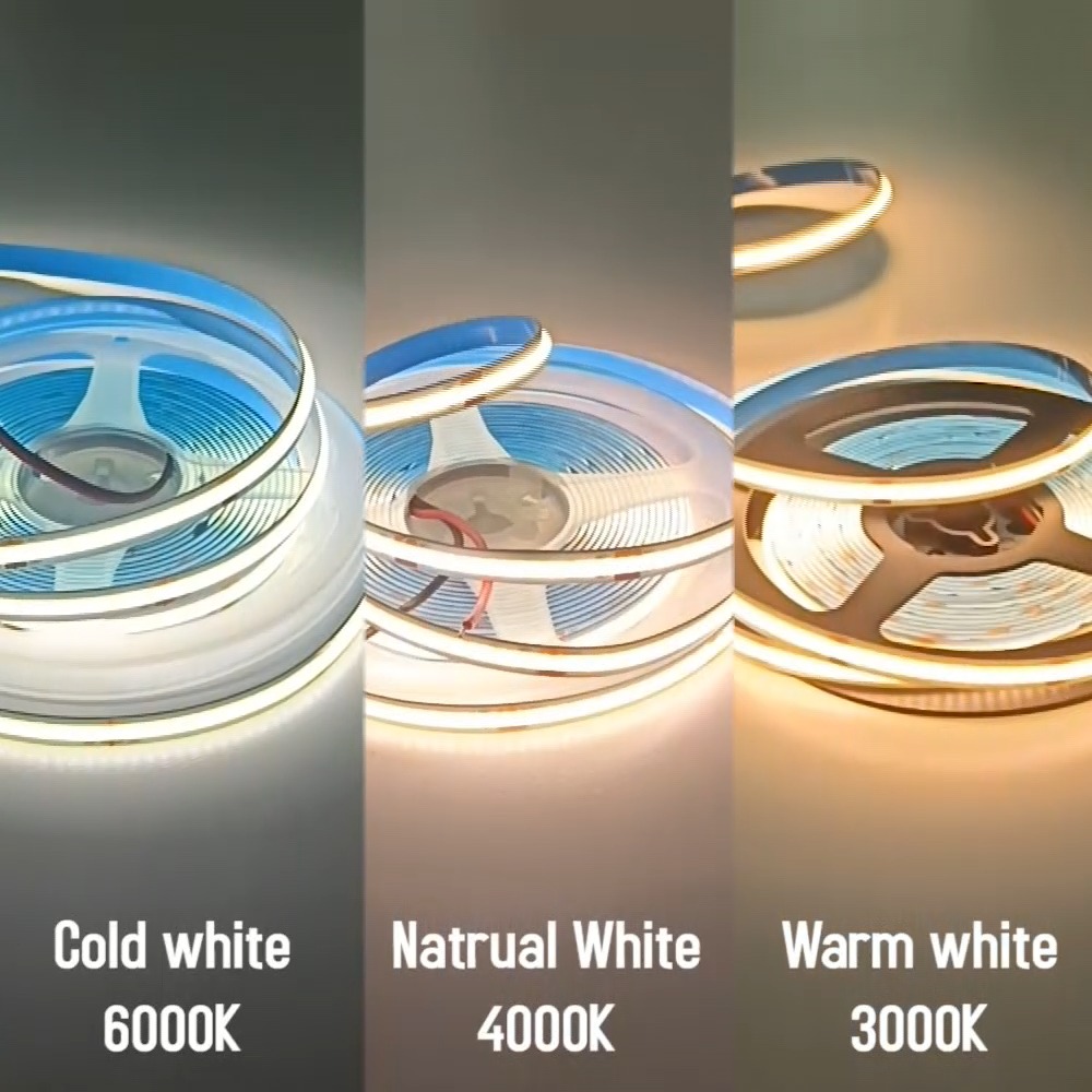 แถบไฟ LED COB 5M SL แบบยืดหยุ่น สว่างนวล สําหรับตกแต่งตู้และเพดานในบ้าน