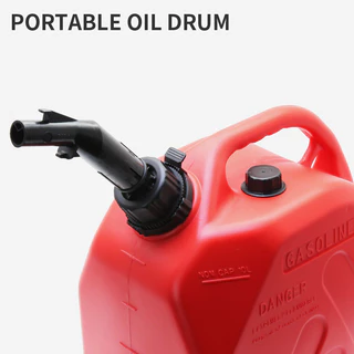 กระป๋องแก๊สพลาสติกแบบพกพาพร้อมล็อคป้องกันเด็ก 5L/10L/20L สําหรับรถจักรยานยนต์เรือรถยนต์