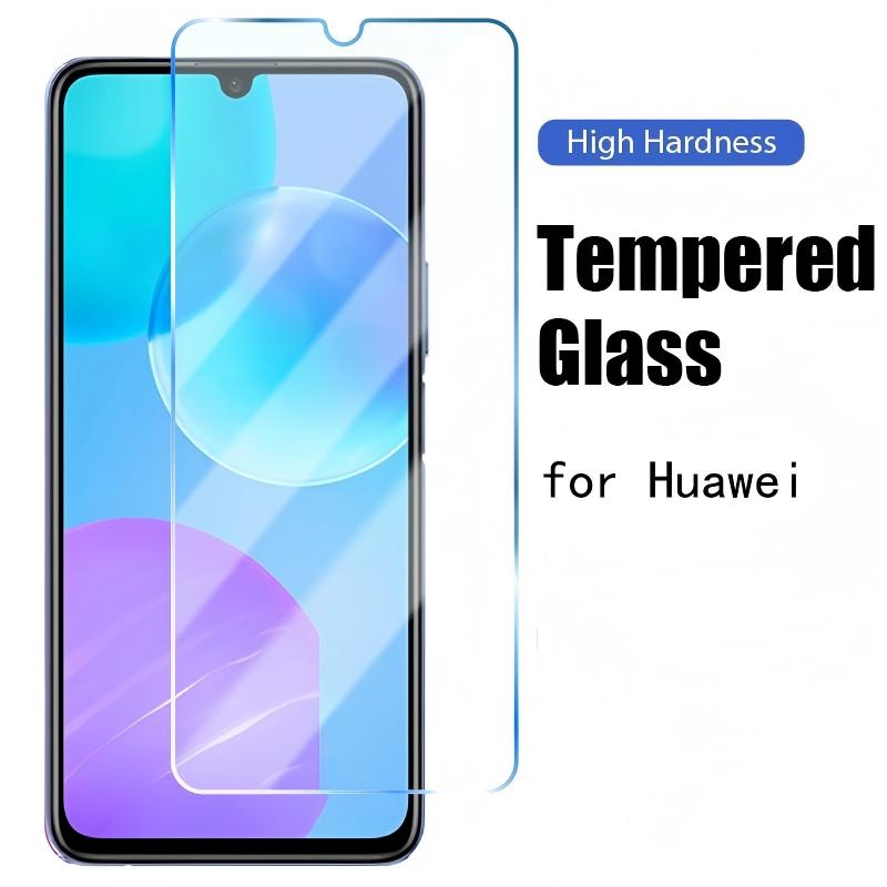 HD กระจกนิรภัยสําหรับ Huawei Y6P Y7P Y8P Y7A Y9A Y9S Y6S Anti-Fingerprint Bubble-Free Protector
