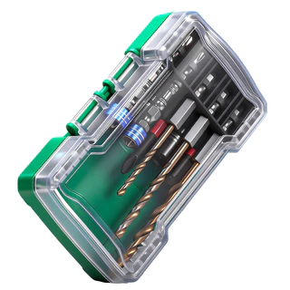 หลายชุด 10 ชิ้น Hex Handle เจาะซ็อกเก็ต Combo อุปกรณ์เครื่องมือไฟฟ้าแบบพกพา