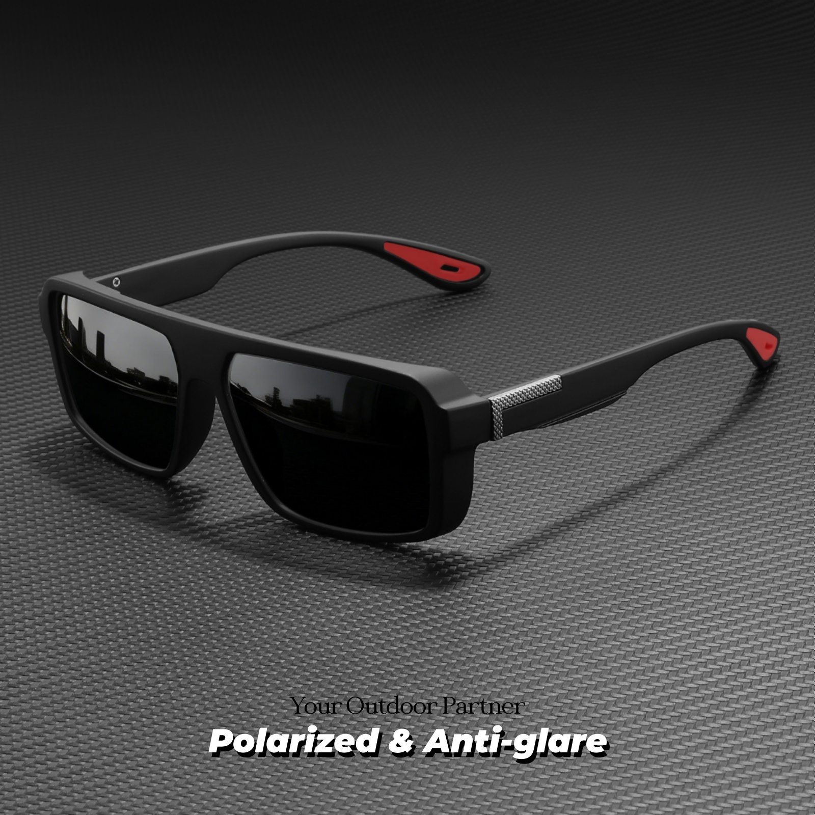 แว่นกันแดดกีฬาโพลาไรซ์ Unisex Uv400 Anti-glare Comfort Fit ตกปลากลางแจ้งขับรถ Travel Daily Casual