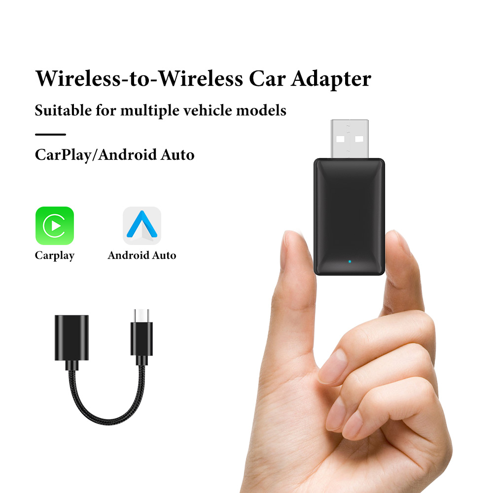 อะแดปเตอร์ CarPlay, ตัวแปลงไร้สาย 2-in-1 Android Auto แบบมีสายเป็นไร้สาย, อะแดปเตอร์ Apple CarPlay ไ