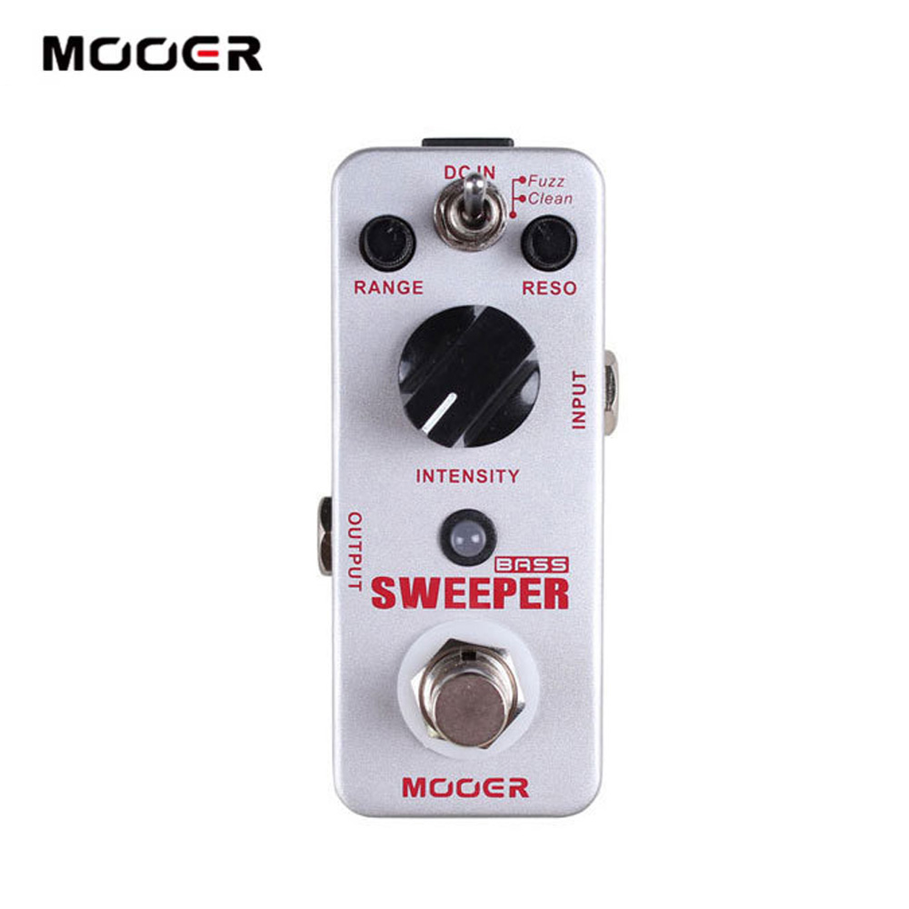 Mooer Sweeper Bass Dynamic Envelope Filter Effect Pedal, สําหรับกีตาร์เบส True Bypass, Clean และ Fuz