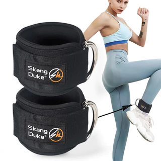 สายรัดข้อเท้าฟิตเนสสําหรับเครื่องสายเคเบิล Kickbacks Glute ออกกําลังกายส่วนขยายขาสะโพกปรับสนับสนุน