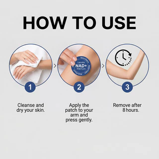 แผ่นแปะดูแลผิวกาย 30 แผ่น - สูตรบํารุงด้วย NAD+, NMN, เรสเวอราทรอล, วิตามินซี, ไบโอติน และออลานโทอิน สําหรับการดูแลผิวประจําวัน, รุ่นใหม่