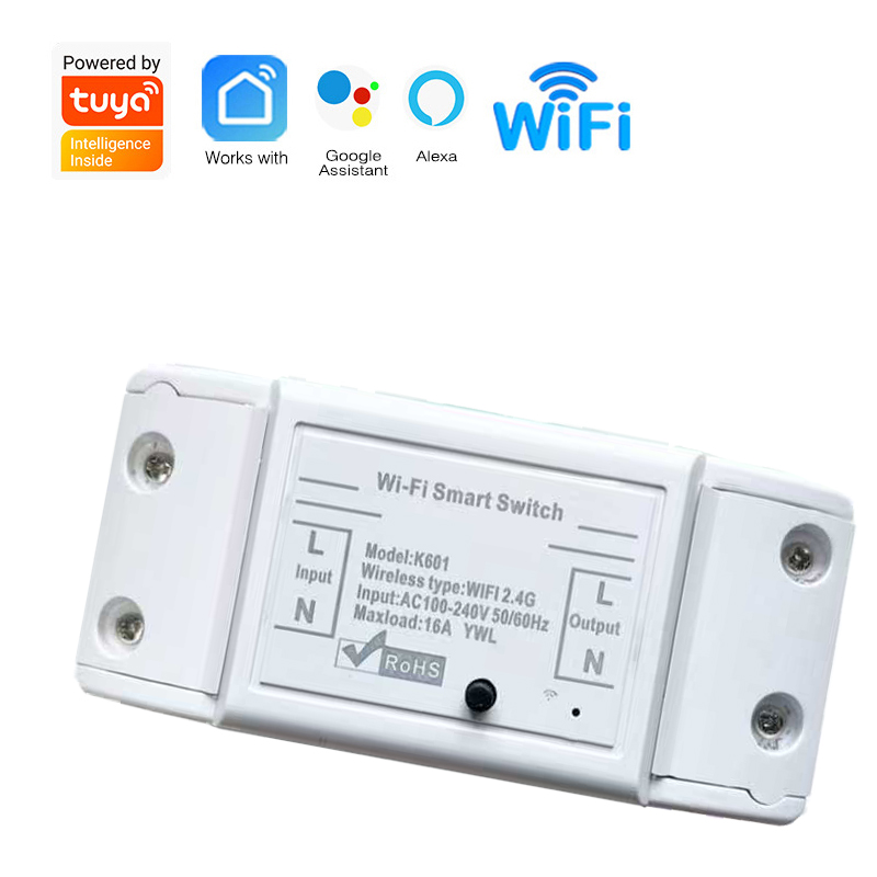 ใช้งานร่วมกับ TUYA สวิตช์อัจฉริยะ WiFi สวิตช์ไร้สาย รีโมทคอนโทรล เบรกเกอร์ RF 433Mhz ควบคุมไฟ LED ดอมอติก โมดูลแอปพลิเคชัน Smart Life Tuya ควบคุมด้วยเสียง ใช้งานร่วมกับ Alexa Google