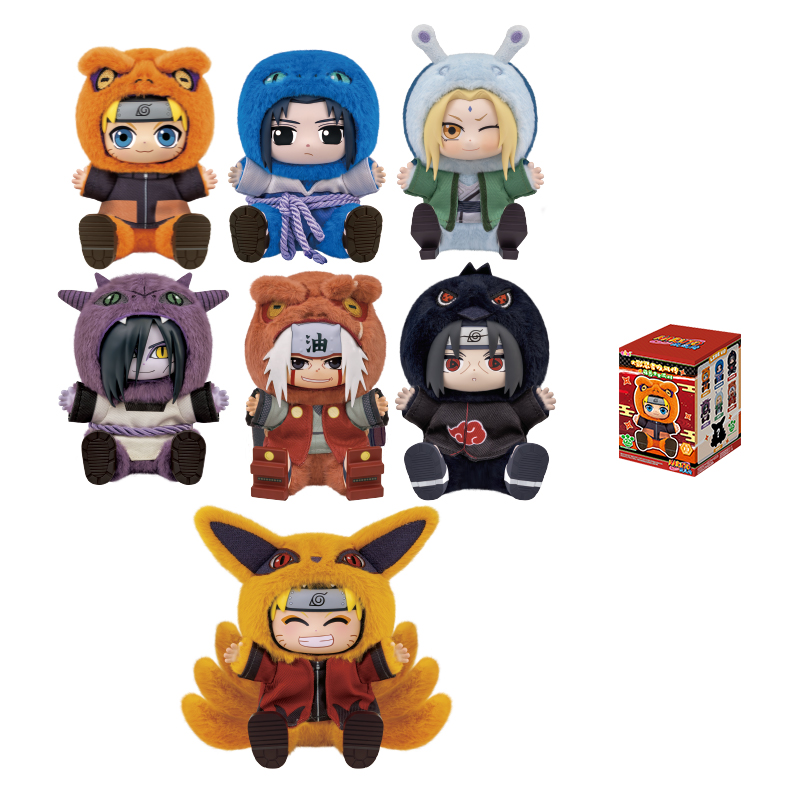 TOPTOY Naruto Shippuden น่ารักสัตว์นั่งปาร์ตี้รูป (120x120x170 มม.)