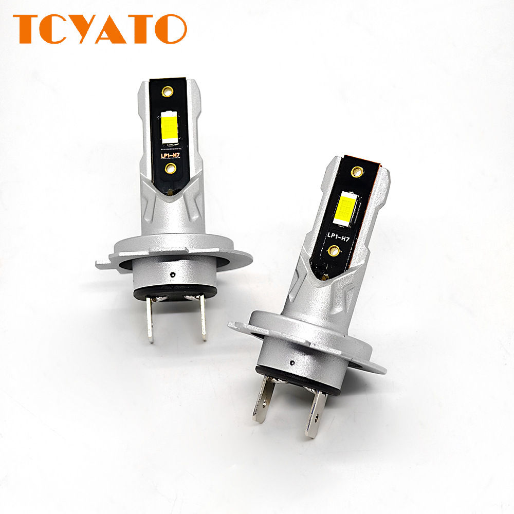 TCYATO H7 ชุดไฟหน้า LED Mini CSP 3570 หลอดไฟ 6000K Super White