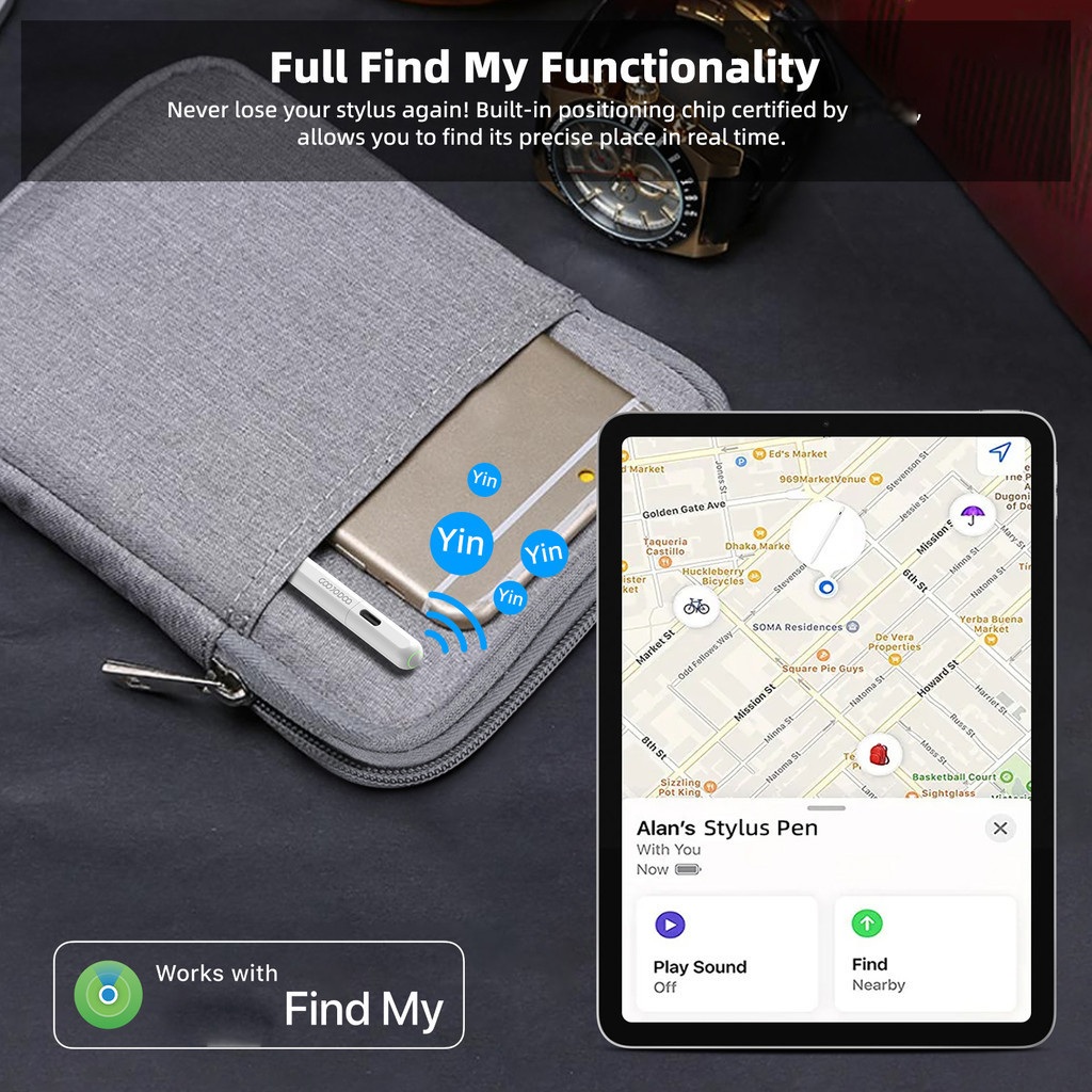 โปรแกรมปรับแต่ง Goojodoq GD14 Stylus ค้นหาปากกาสําหรับ iPad Gen 10/9 Air4/5/6 Pro 11/12.0/13 ปี 2018-2024 - รูปที่ 2