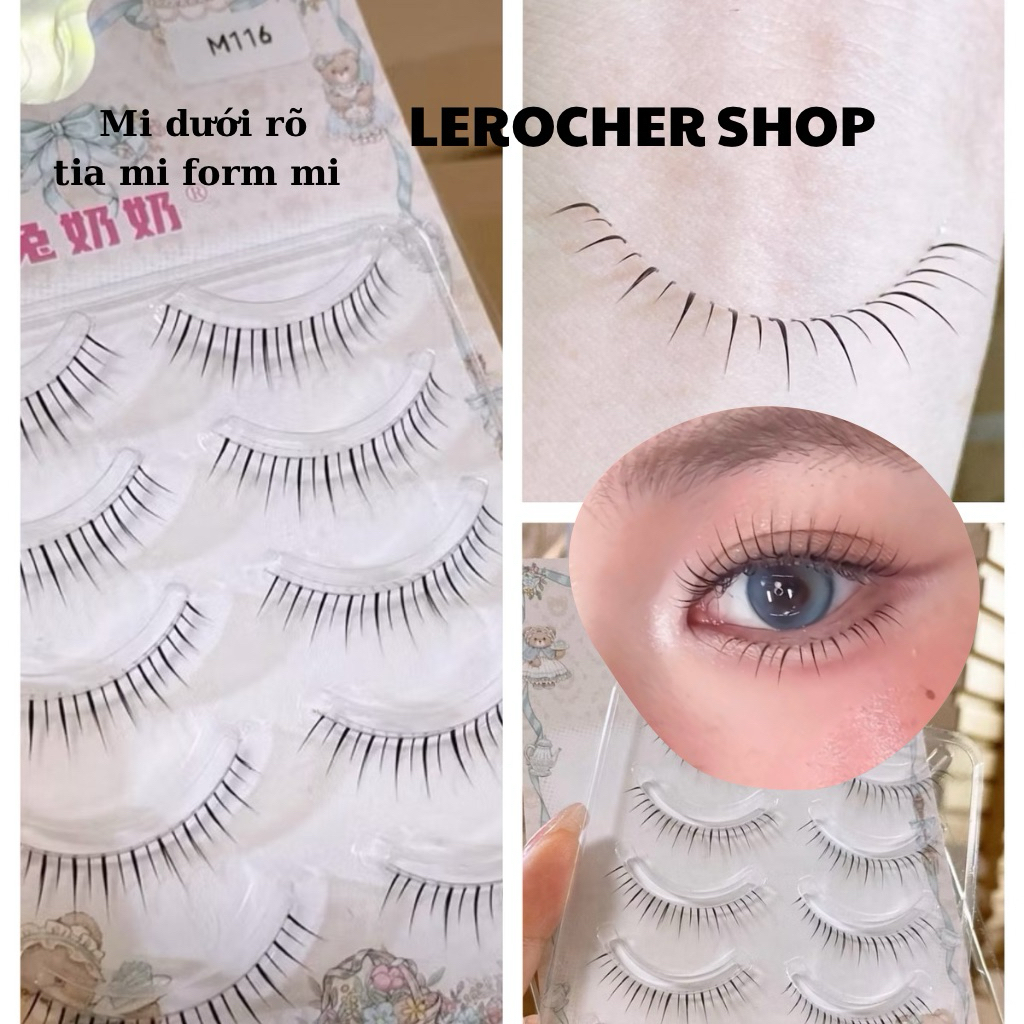Bottom Lashes 5 คู่ M116, Clear Natural Charming Lash Line Eye Makeup