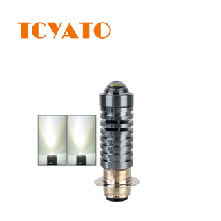 TCYATO หลอดไฟหน้า LED มอเตอร์ไซค์ T19 P15D H6M - 6000K White…