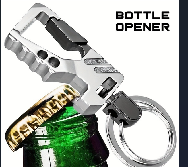 พวงกุญแจแฟชั่นโลหะสําหรับผู้ชายรถกีฬากลางแจ้งที่เปิดขวดโซ่ระดับไฮเอนด์พร้อมแหวน - รูปที่ 4