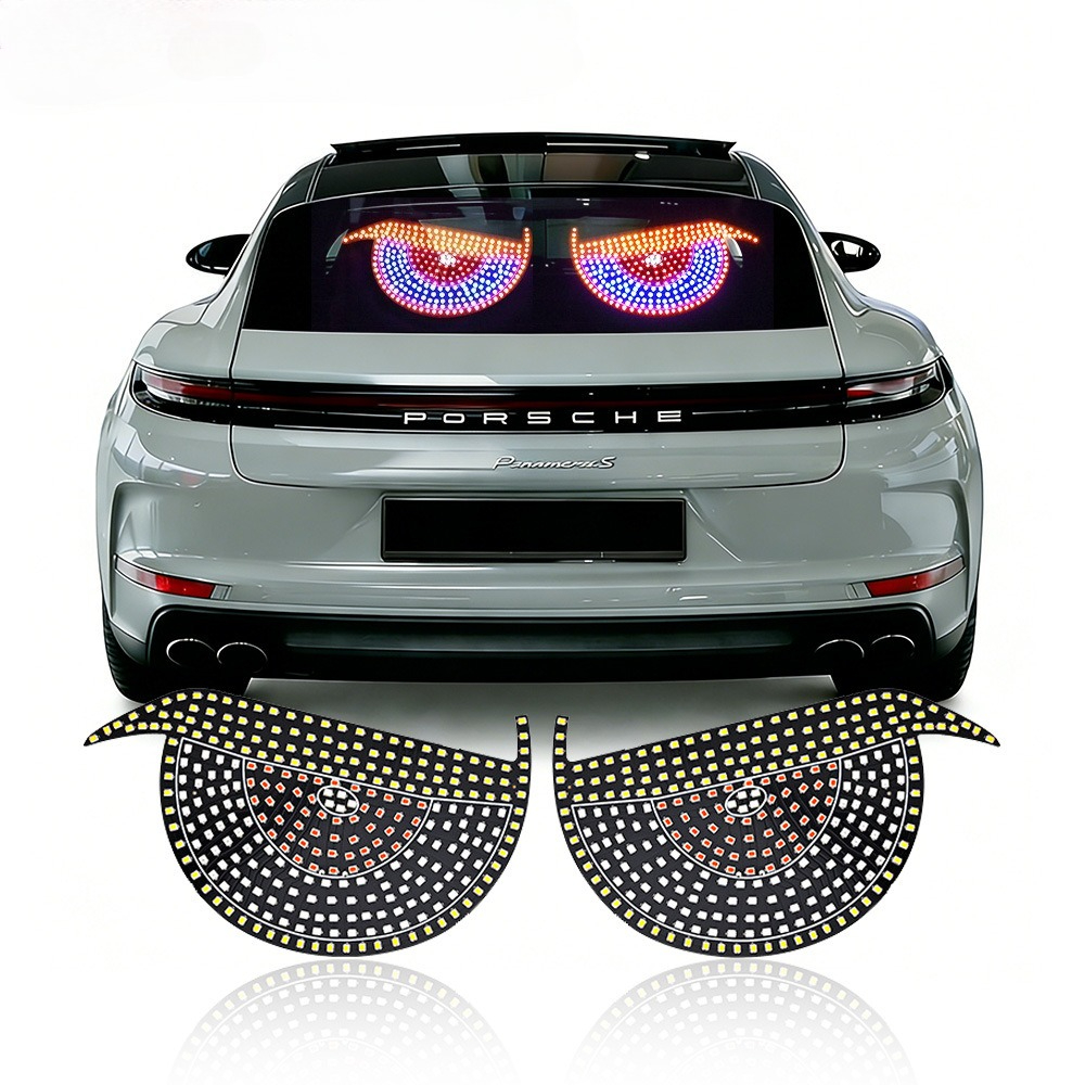 ไฟเตือนหน้าต่างหลังรถยนต์ LED Devil's Eye ไฟตกแต่งบรรยากาศ Devil Eye อุปกรณ์ตกแต่งภายในรถยนต์