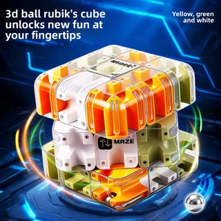 ทรงกลมเขาวงกต Cube 3x3 Magic Cube สมอง Teaser Logic Battle Focus การฝึกอบรมความเครียดบรรเทาของเล่นสําหรับเด็กผู้ใหญ่