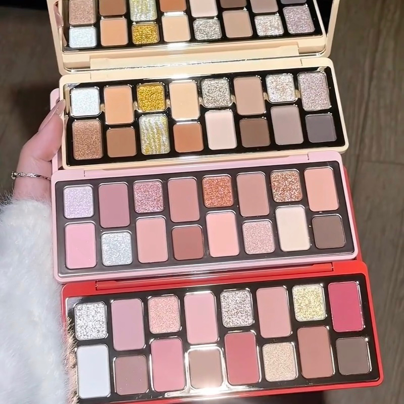 DIKALU พาเลทอายแชโดว์ 16 สี - Matte & Shimmer Shades สําหรับแต่งตายาวนาน, เม็ดสีสูงและผสมได้สําหรับทุกวันและปาร์ตี้ดู Choice ต่ออายุฤดูใบไม้ผลิอย่างเป็นทางการ