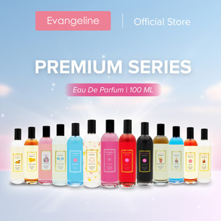 Evangeline Premium Eau De Parfum 100ml | Parfum Perfume Minyak Wangi Wanita Pria Tahan Lama - Candy World/ Black Opi/ Flirt/ French Pear/ Bakkarat/ Creamy Butter/ Floral Gardenia/ Party Cake/ Baby Powder/ Oud Satin/ Light Blue/ Caramel Popcorn/ Sea Salt
