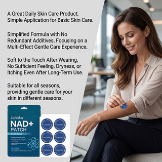 แผ่นแปะดูแลผิวกาย 30 แผ่น - สูตรบํารุงด้วย NAD+, NMN, เรสเวอราทรอล, วิตามินซี, ไบโอติน และออลานโทอิน สําหรับการดูแลผิวประจําวัน, รุ่นใหม่