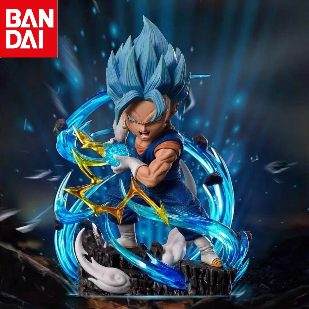 Bandai Dragon Ball Z รูป 11 ซม. - Goku & Vegeta Super Saiyan Blue Action รูปปั้น, PVC สะสม​