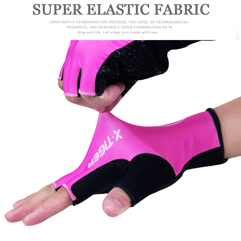 X-Tiger ถุงมือปั่นจักรยานผู้หญิงนิ้วสั้นลื่นทนต่อการสึกหรอสบายระบายอากาศออกกําลังกายกีฬากลางแจ้งและอุปกรณ์เสริม ราคา ถูกที่สุด ดีลบีเคเค แกลเลอรีภาพที่ 5