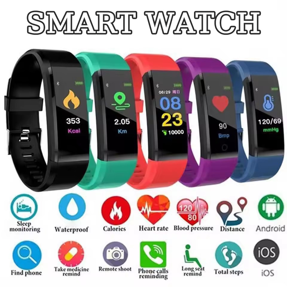 สําหรับการเชื่อมต่อสมาร์ทโฟนทั้งหมด Heart Rate สร้อยข้อมือสมาร์ทฟิตเนสกีฬาผู้หญิงคู่ Smartwatch กันน้ําสมาร์ทนาฬิกาใหม่