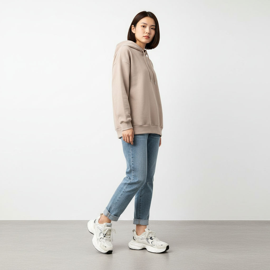 Lovito รองเท้าผู้หญิงผ้าใบ เพิ่มความสูง ระบายอากาศ สไตล์ลําลอง สีพื้น LFA40382