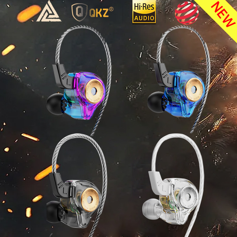 หูฟังอินเอียร์ QKZ AK6-Ultra ไดร์เวอร์ไดนามิกระดับมืออาชีพ หูฟังตรวจสอบเสียงความละเอียดสูง HiFi สําห