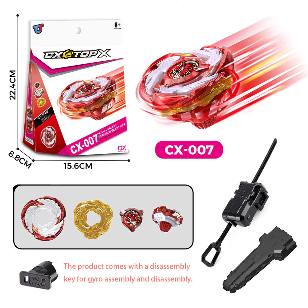 ชุดของเล่น Bey X CX-00 Pegasus ATr Burst Gyro พร้อมที่ดึงลานสําหรับวันเกิดของเด็กชาย