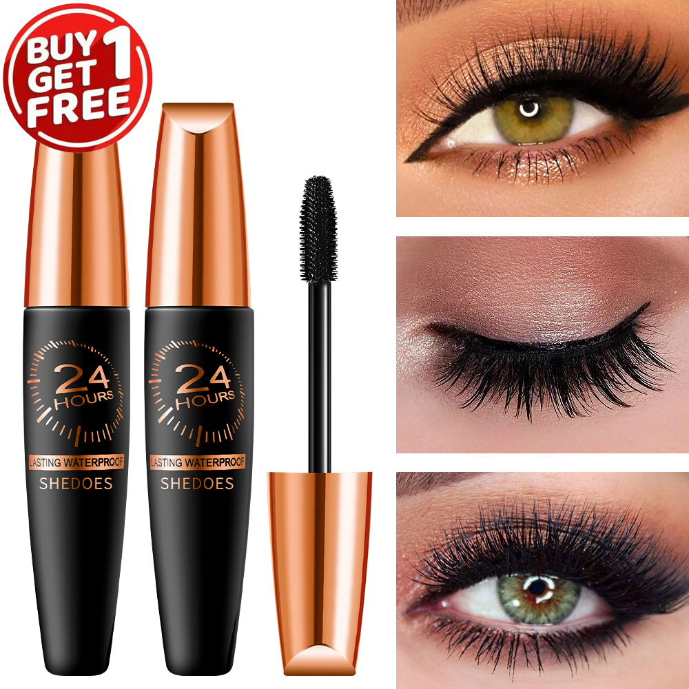 SHEDOES MASCARA 2 ชิ้น,กันน้ํา,กันเหงื่อ,Eye-Enlarging,แยกขนตา,ดัดผม