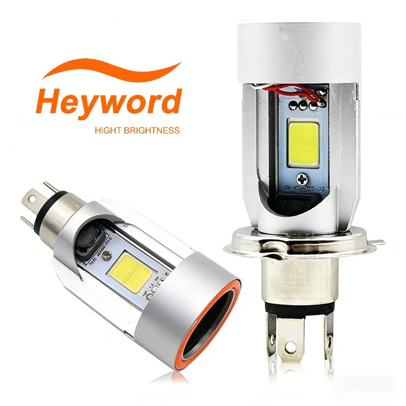 ไฟหน้า LED มอเตอร์ไซค์ 1 ชิ้น RTD E01C H4 HS1 BA20D S2 12W 1200LM DC 9-85V สําหรับรถมอเตอร์ไบค์ สกู๊
