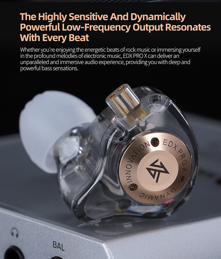 หูฟัง KZ EDX Pro X แบบมีสาย อินเอียร์ ไดร์เวอร์ไดนามิก เบสแน่น เหมาะสําหรับการออกกําลังกายและฟังเพลง