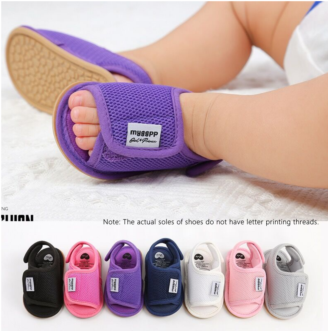 รองเท้าแตะ Baby First Walkers 0-12 เดือน | กันลื่นพื้นนิ่ม | ทารกแรกเกิดเพื่อเด็กวัยหัดเดิน