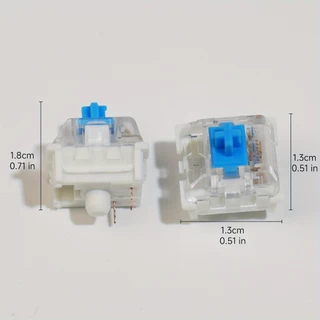 สวิตช์คีย์บอร์ดแบบกลไก 30/50/90 ชิ้นเปลี่ยนพลาสติก DIY Hot-Swappable Cross Stem 3-Pin Tactile Clicking Switches พร้อมตัวดึงปุ่มกดฟรีและแปรงทําความสะอาด