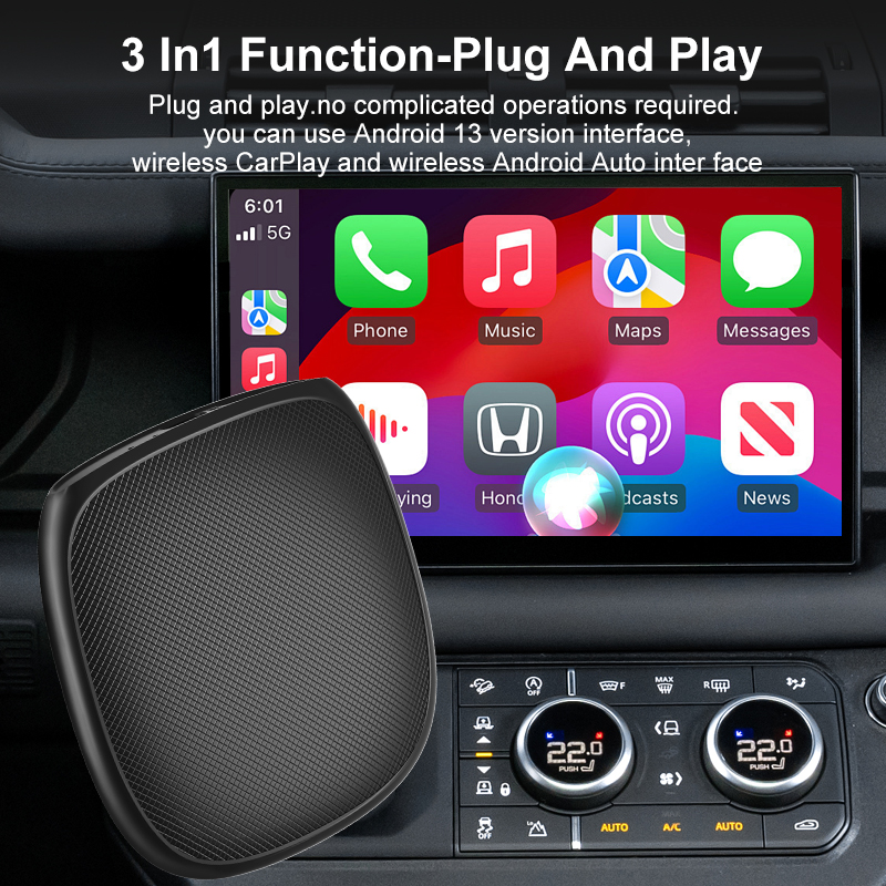 Carplay 6225 8 128 ปลั๊กกันน้ําพร้อมไฟส่องสว่างคงที่