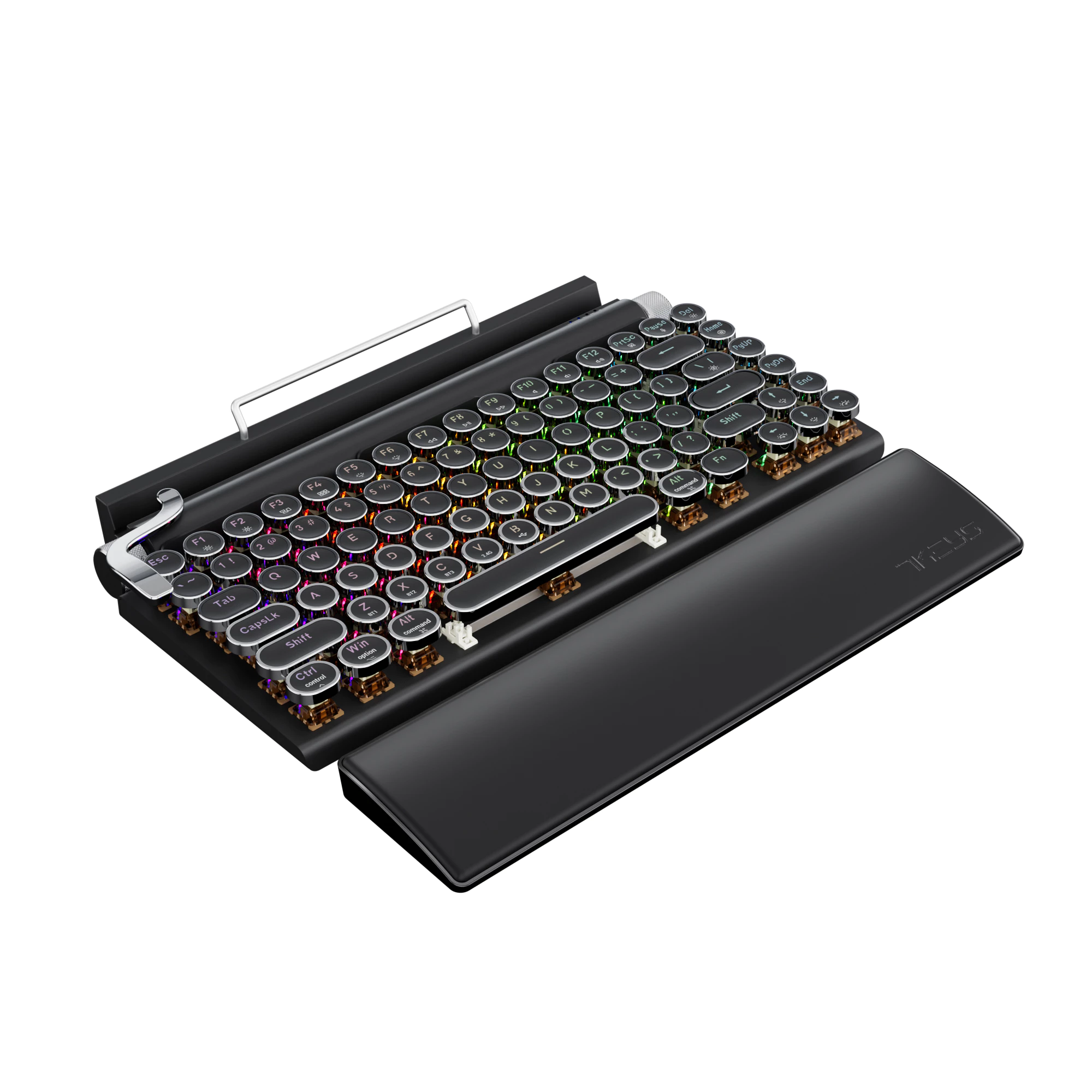 คีย์บอร์ดกลไกไร้สาย 7KEYS TW1867 Retro Typewriter RGB thumbnail 10