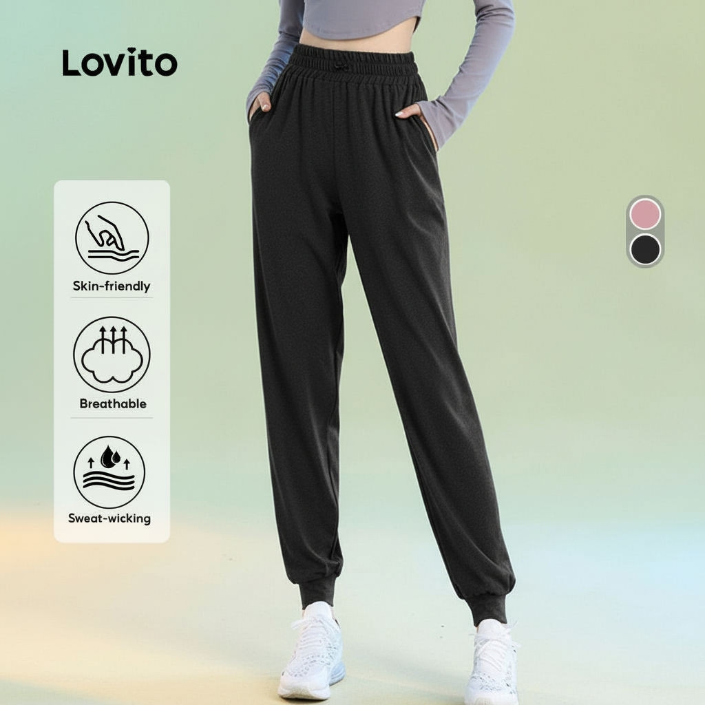 Lovito กางเกงกีฬา รุ่น LNA129022