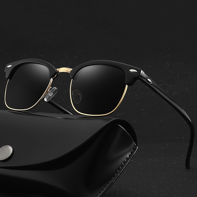 แว่นตากันแดดกรอบสี่เหลี่ยมคลาสสิก Retro UV400 ป้องกัน Unisex ขับรถแว่นตากลางแจ้ง