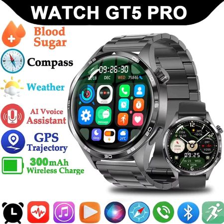สมาร์ทวอทช์ Gt5 Pro 2026 โทรผ่านบลูทูธได้ หน้าจอ Amoled HD ของแท้