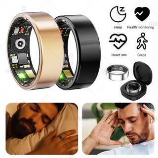  Para Android Smart Ring Masculino Feminino Monitor de Frequência Cardíaca Sono Impermeável Anéis Fitness Múltiplos
