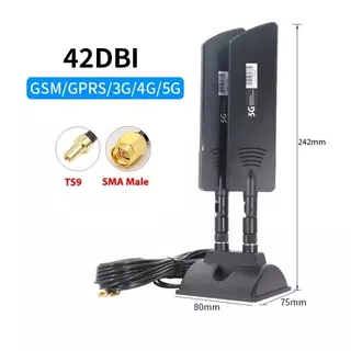 สําหรับ 42dbi 5g Router เสาอากาศภายนอกกลางแจ้ง Long Range WiFi สัญญาณครอบคลุม Booster SMA ชายสีดํา/TS9 สีดํา/SMA ชายสีขาว/TS9 สีขาว,