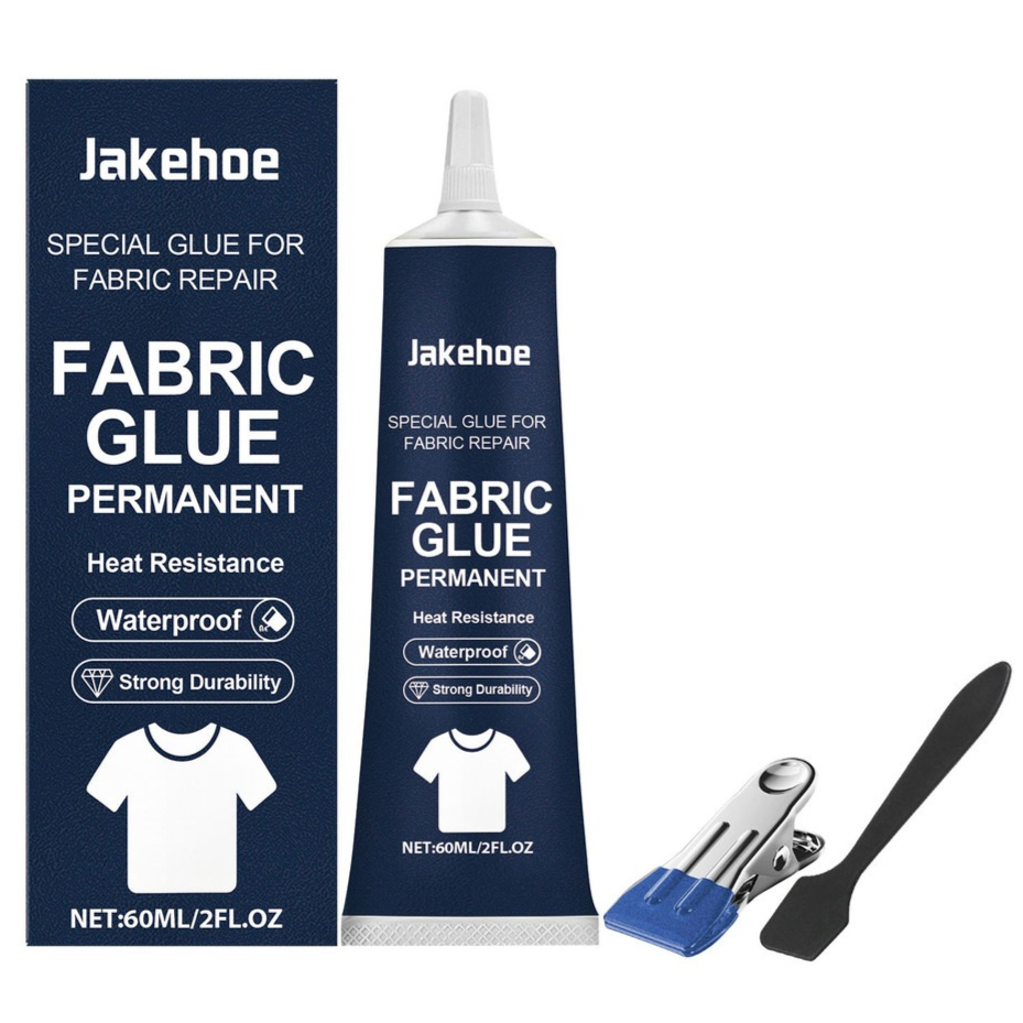 One Pack Professional No-Sew ผ้ากาว, 60ml Seamless Bond สําหรับผ้าฝ้าย Denim & ไนลอนซ่อมกาว Strong Grip Home Craft